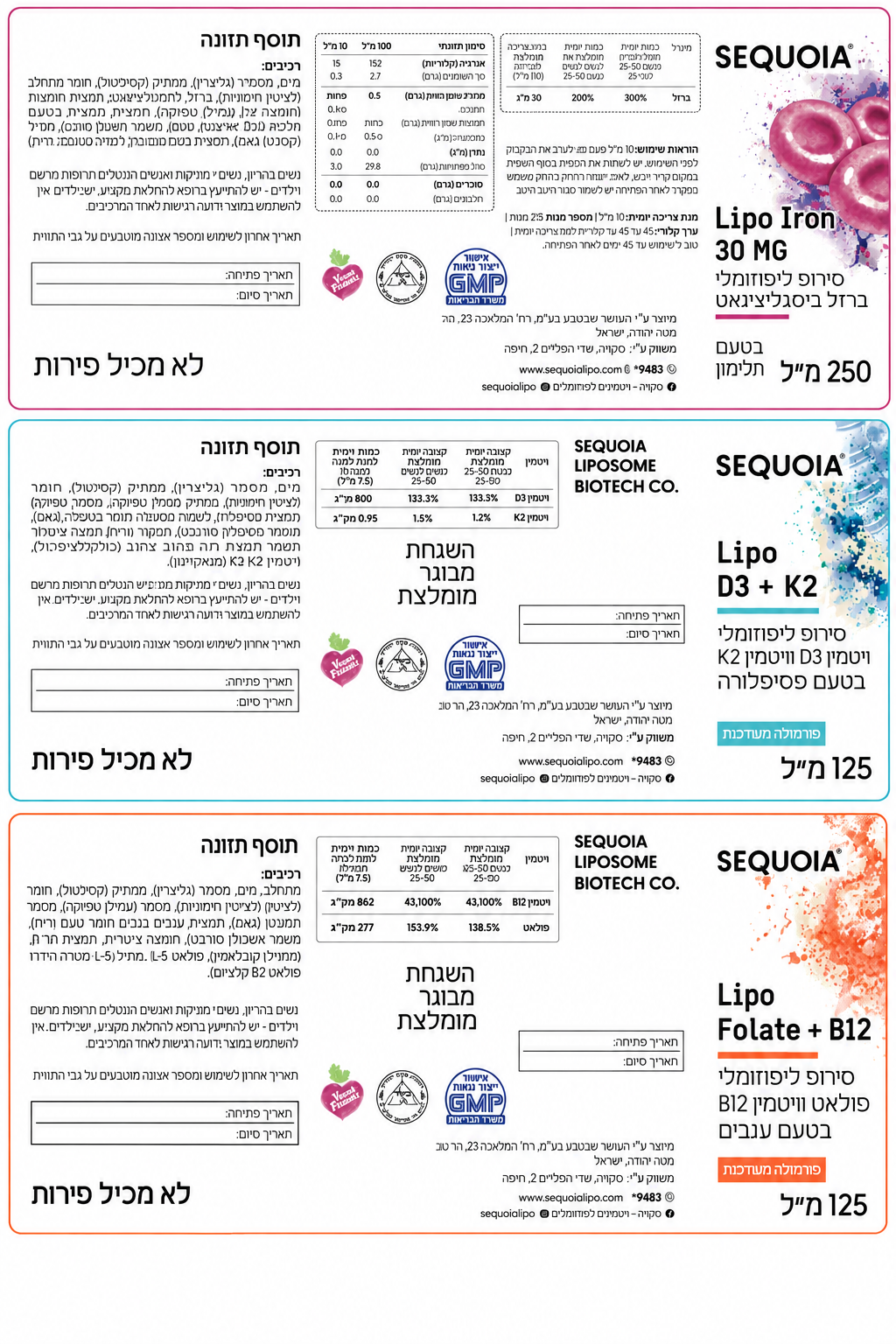 תווית המוצר