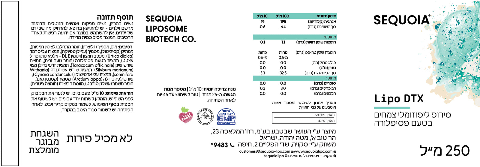 תווית המוצר
