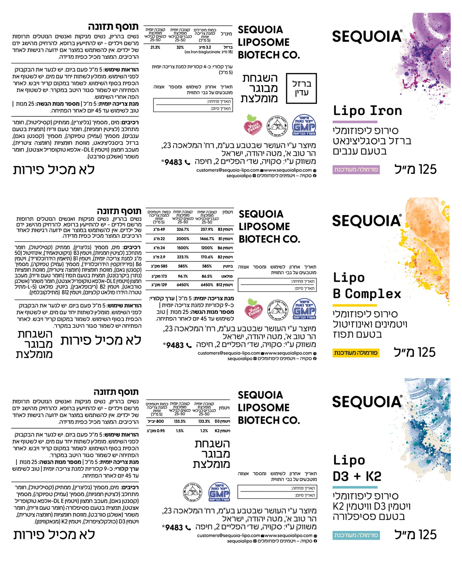 תווית המוצר